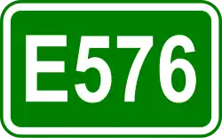Zeichen der Europastraße 576