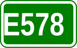 Zeichen der Europastraße 578