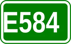 Zeichen der Europastraße 584