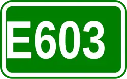 Zeichen der Europastraße 603