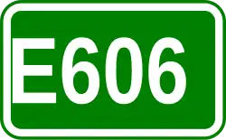 Zeichen der Europastraße 606