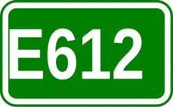 Zeichen der Europastraße 612