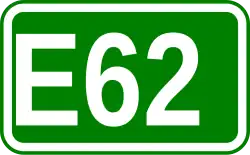 Zeichen der Europastraße 62
