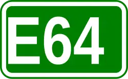 Zeichen der Europastraße 64