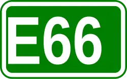 Zeichen der Europastraße 66