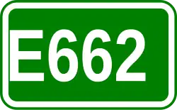 Zeichen der Europastraße 662