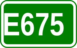 Zeichen der Europastraße 675