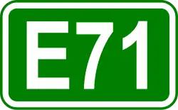 Zeichen der Europastraße 71