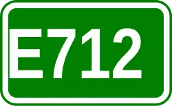 Zeichen der Europastraße 712