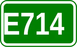 Zeichen der Europastraße 714