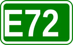 Zeichen der Europastraße 72