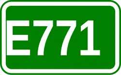 Zeichen der Europastraße 771