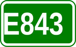 Zeichen der Europastraße 843