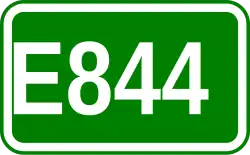 Zeichen der Europastraße 844