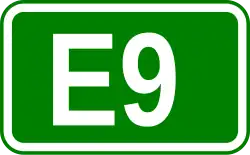 Zeichen der Europastraße 9
