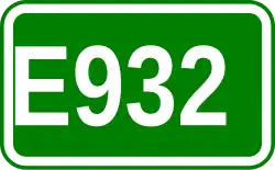 Zeichen der Europastraße 932