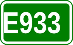 Zeichen der Europastraße 933