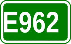 Zeichen der Europastraße 962