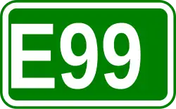 Zeichen der Europastraße 99