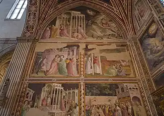 Szenen aus dem Leben der Maria, um 1330, Baroncelli-Kapelle (Nordwand)