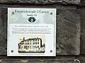 Tafel am Haus Friedrichstraße 5