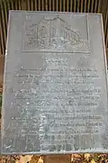 Gedenktafel an die zerstörte Synagoge