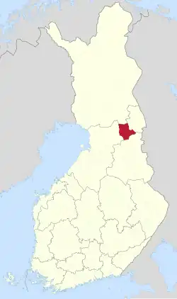 Lage von Taivalkoski in Finnland