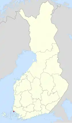 Lage von Taivassalo in Finnland