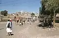 Taizz Road, im Hintergrund das Bab al-Yaman (Ende der 1950er Jahre)