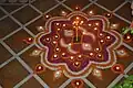 Blumenschmuck anlässlich des Diwali-Festes