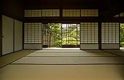 Shoji im Schloss Takamatsu, Präfektur Kagawa