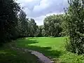 Blick von Osten in die Talaue „Grüner Pütz“ im Urfttal, 3,5&nbsp;km nördlich von Nettersheim.