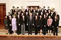 US-Präsident George W. Bush mit Finalisten am 14. März 2005