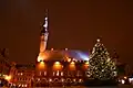 Das Rathaus im Winter