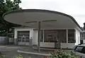 Eine ehemalige Tankstelle aus den 1950er Jahren