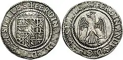 Tarì (ca. 1479–1516), Ferdinand II. (der Katholik), Münze von Messina
