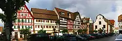 Marktplatz vom Rathaus her gesehen