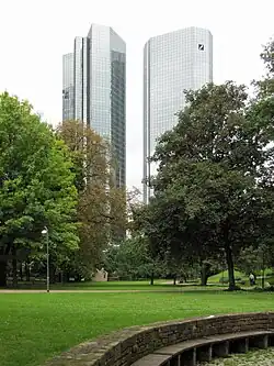 Die Zentrale der Deutschen Bank an der Taunusanlage