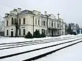 Bahnhof Tauragė, erbaut 1927, Architekt: Edmundas Alfonsas Frykas (1876–1944)