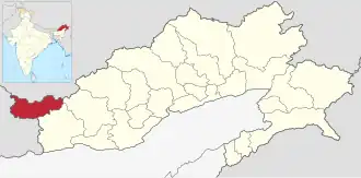Lagekarte des Distrikts