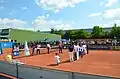Teampräsentaion auf dem Center Court in Regensburg