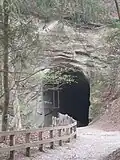 Der Tunnel, durch den das Kabel auf die Ebene von Pérolles geführt wurde