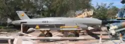 Die Ryan Firebee Mabat Drohne der 200. Staffel „First UAV“ (Heck) wurde ab 1971 eingesetzt, Chazerim 2006