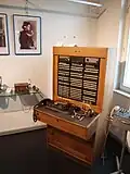 Telefon-Klappenschrank.