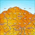 Jahresdurchschnitts­temperatur (2000)[8]