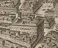 Palazzo della Cancelleria von Westen, Stich von Antonio Tempesta, 1593
