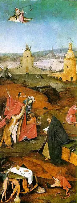 The right panel: St. Anthony in Meditation