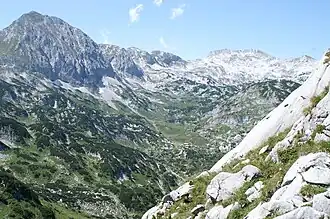 Fritzerkogel (links) im Tennengebirge
