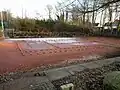 Tennisplatz während der Wintersaison (2018)