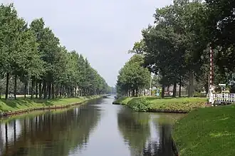 Kanalende in den Niederlanden